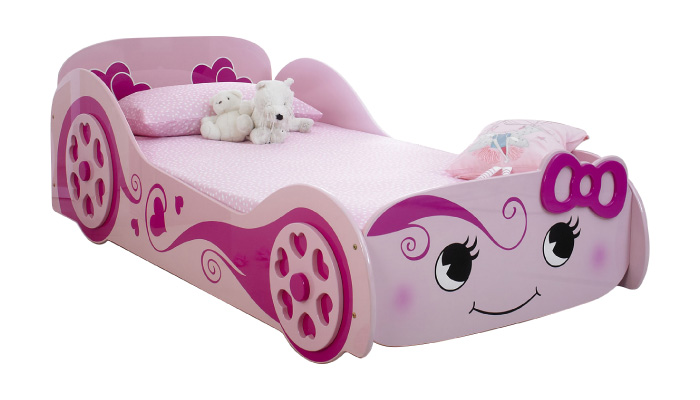 Pink Love Car Bed